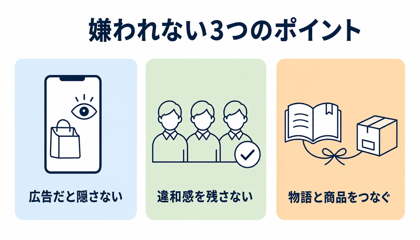 ショートドラマ広告が嫌われないための3つのポイント:広告だと隠さない、違和感を残さない、物語と商品をつなぐ